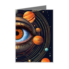 Eye Of The Universe (ai) Mini Greeting Card by dflcprintsclothing