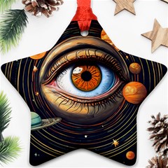 Eye Of The Universe (ai) Star Ornament (two Sides)