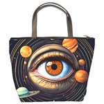 Eye of the Universe (AI) Bucket Bag Back