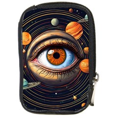 Eye Of The Universe (ai) Compact Camera Leather Case by dflcprintsclothing