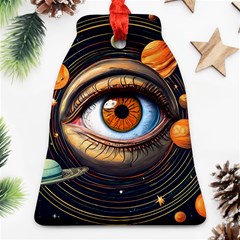 Eye Of The Universe (ai) Bell Ornament (two Sides) by dflcprintsclothing