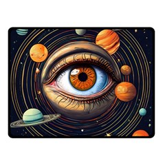 Eye Of The Universe (ai) Two Sides Fleece Blanket (small) by dflcprintsclothing