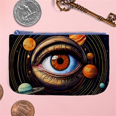 Eye Of The Universe (ai) Large Coin Purse by dflcprintsclothing