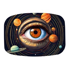 Eye Of The Universe (ai) Mini Square Pill Box by dflcprintsclothing