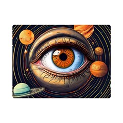 Eye Of The Universe (ai) Premium Plush Fleece Blanket (mini) by dflcprintsclothing