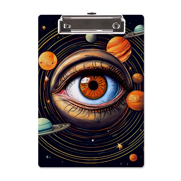 Eye of the Universe (AI) A5 Acrylic Clipboard