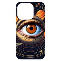 Eye Of The Universe (ai) Iphone 14 Pro Black Uv Print Case by dflcprintsclothing