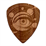 Eye of the Universe (AI) Wood Guitar Pick (Set of 10) Front