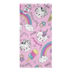 Beautiful Cute Animals Pattern Pink Shower Curtain 36  X 72  (stall)  by Grandong