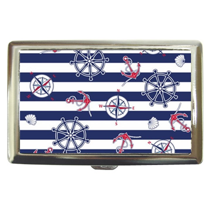 Seamless Marine Pattern Cigarette Money Case