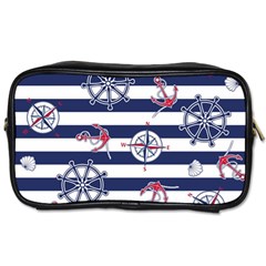 Seamless Marine Pattern Toiletries Bag (one Side)