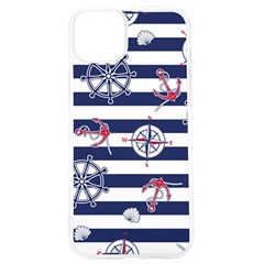 Seamless Marine Pattern Iphone 15 Pro Tpu Uv Print Case by Ket1n9