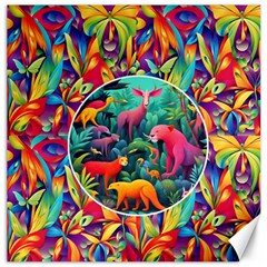 Animal Jungle Canvas 12  X 12 