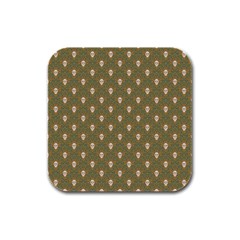 Camping Is Fun! Rubber Square Coaster (4 Pack) by GeekLover