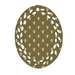 Camping Is Fun! Ornament (Oval Filigree) Front