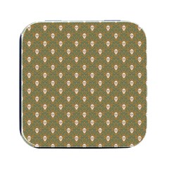 Camping Is Fun! Square Metal Box (black) by GeekLover