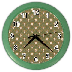 Camping Is Fun! Color Wall Clock by GeekLover