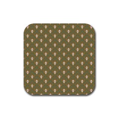 Camping Is Fun! Rubber Coaster (square) by GeekLover