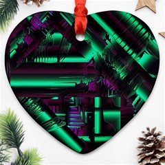 Beamed Heart Ornament (two Sides)