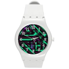 Beamed Round Plastic Sport Watch (m) by MRNStudios