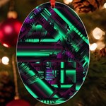 Beamed UV Print Acrylic Ornament Oval Front