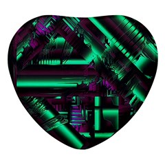 Beamed Heart Glass Fridge Magnet (4 Pack) by MRNStudios