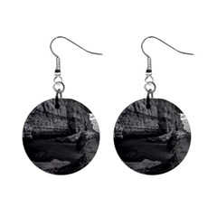 Timeless Shores, Las Grutas Beach, Rio Negro, Argentina Mini Button Earrings by dflcprintsclothing