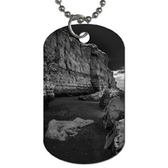 Timeless Shores, Las Grutas Beach, Rio Negro, Argentina Dog Tag (one Side) by dflcprintsclothing