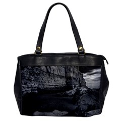 Timeless Shores, Las Grutas Beach, Rio Negro, Argentina Oversize Office Handbag by dflcprintsclothing