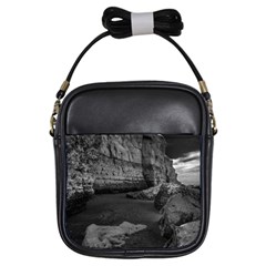 Timeless Shores, Las Grutas Beach, Rio Negro, Argentina Girls Sling Bag by dflcprintsclothing