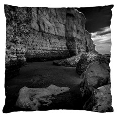 Timeless Shores, Las Grutas Beach, Rio Negro, Argentina Large Cushion Case (one Side) by dflcprintsclothing