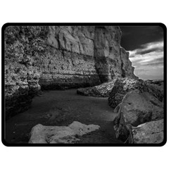 Timeless Shores, Las Grutas Beach, Rio Negro, Argentina Two Sides Fleece Blanket (large) by dflcprintsclothing