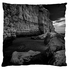 Timeless Shores, Las Grutas Beach, Rio Negro, Argentina Standard Premium Plush Fleece Cushion Case (two Sides) by dflcprintsclothing