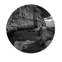 Timeless Shores, Las Grutas Beach, Rio Negro, Argentina Mini Round Pill Box by dflcprintsclothing