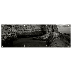 Timeless Shores, Las Grutas Beach, Rio Negro, Argentina Banner And Sign 9  X 3  by dflcprintsclothing