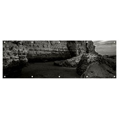 Timeless Shores, Las Grutas Beach, Rio Negro, Argentina Banner And Sign 12  X 4  by dflcprintsclothing