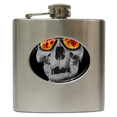 Gothic Elegance, Ironic Dark Art (ai) Hip Flask (6 Oz) by dflcprintsclothing