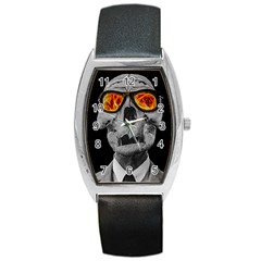 Gothic Elegance, Ironic Dark Art (ai) Barrel Style Metal Watch by dflcprintsclothing