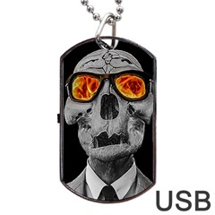 Gothic Elegance, Ironic Dark Art (ai) Dog Tag Usb Flash (one Side) by dflcprintsclothing