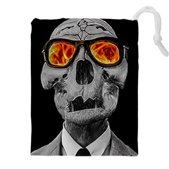 Gothic Elegance, Ironic Dark Art (ai) Drawstring Pouch (4xl) by dflcprintsclothing