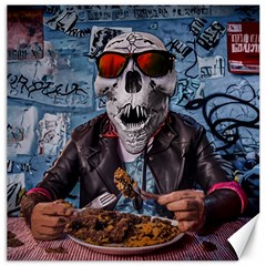 Dine With The Dead Digital Art (ai) Canvas 12  X 12  by dflcprintsclothing