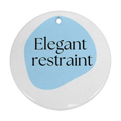 Elegant Restraint 20240825 172511 0000 Ornament (Round)