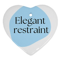 Elegant Restraint 20240825 172511 0000 Ornament (heart) by deewansh