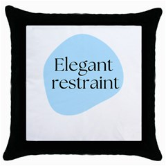 Elegant Restraint 20240825 172511 0000 Throw Pillow Case (black)