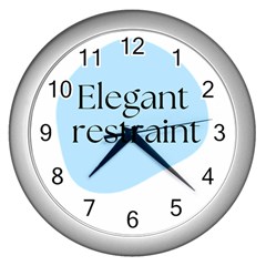 Elegant Restraint 20240825 172511 0000 Wall Clock (silver) by deewansh