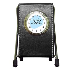 Elegant Restraint 20240825 172511 0000 Pen Holder Desk Clock by deewansh