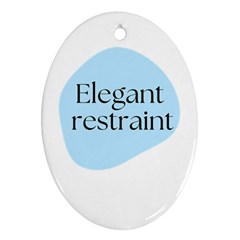 Elegant Restraint 20240825 172511 0000 Oval Ornament (Two Sides)