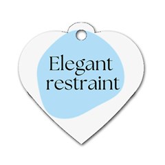 Elegant Restraint 20240825 172511 0000 Dog Tag Heart (two Sides) by deewansh