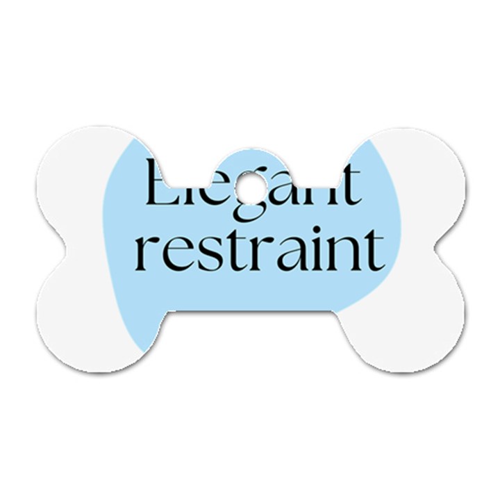 Elegant Restraint 20240825 172511 0000 Dog Tag Bone (One Side)