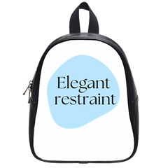 Elegant Restraint 20240825 172511 0000 School Bag (small) by deewansh